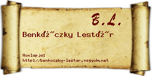 Benkóczky Lestár névjegykártya